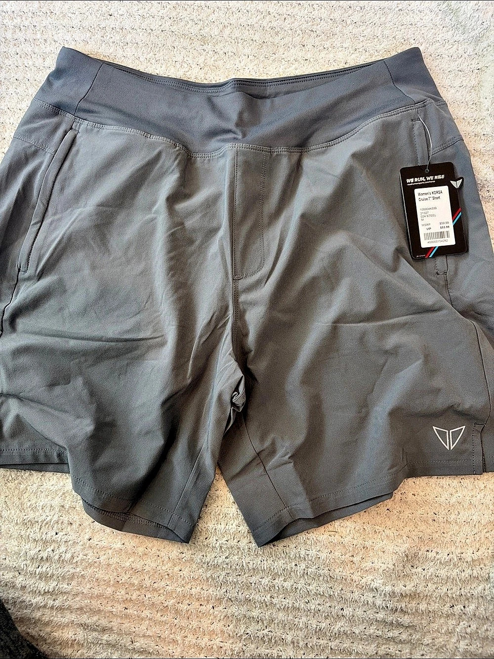 Korsa Cruise 7" Short Athletic Shorts in Gray, Medium
